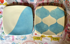 coppia di piatti quadrati ikea TILLFALLE azzurri