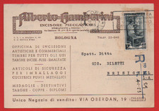 CARTOLINA COMMERCIALE PUBBLICITARIA N°110 GAMBERINI INCISORE BOLOGNA/BRISIGHELLA
