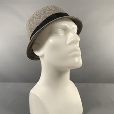 Cappello feltro grigio nero - feltro,