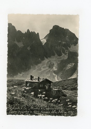 Cartolina dolomiti baita - cartolina,