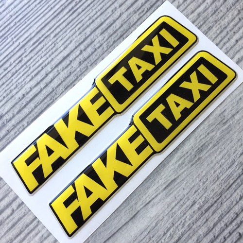 Fake taxi domed - 3d, emblem