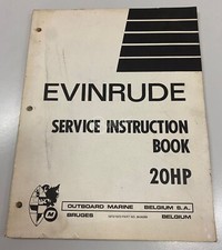 Manuale manutenzione cod. 8026285 Evinrude/Johnson 20 HP 2T 1972/1973/1974