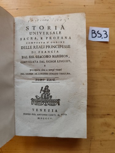 Storia universale sacra - , e