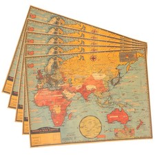  5 Pcs Cartina Geografica