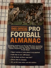 1965 Official Pro Football Almanac Bill Wise Vintage NFL AFL Good Condition