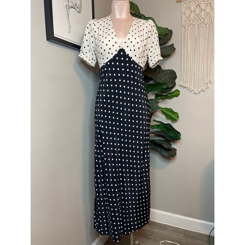 Maxi abito nero bianco - , a