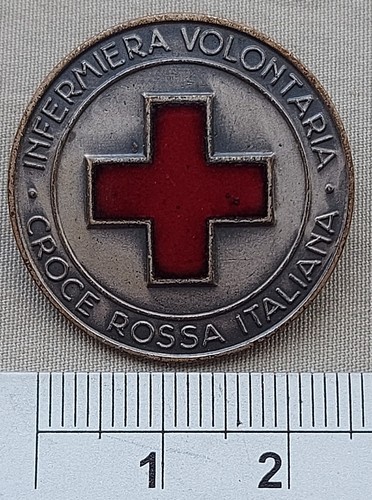 Medaglia spilla croce rossa - spilla,