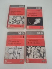 Dizionario di biologia della tecnica di medicina Vocabolario Zanichelli vintage