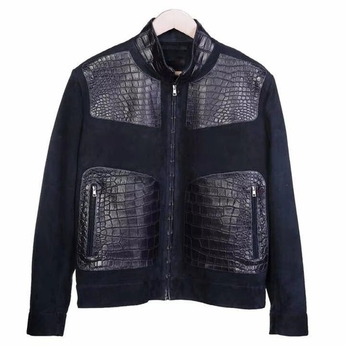 Giubbotto uomo blu navy - , pelle