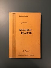 LUCIANO FABRO REGOLE D'ARTE QUARTO LIBRO CASA DEGLI ARTISTI MILANO 1980 ARTE 3
