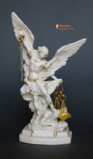 Statua di San Michele Arcangelo, 22cm, in resina.