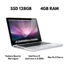 Macbook pro 13 Pollici 2011 A1278 SSD 128GB - 4GB RAM INTEL CORE I5 - Con OS X