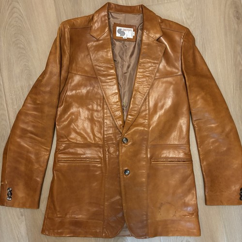 Giacca pelle silton vintage - giacca,