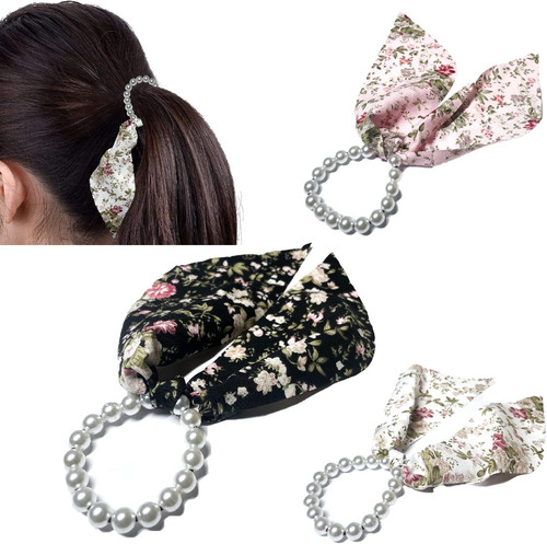 Elastici capelli chiffon coda