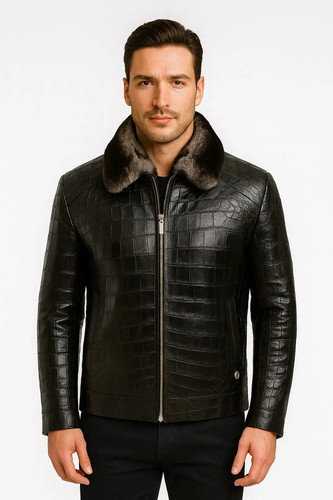Giacca uomo vera - pelle, di