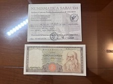 BANCONOTA LIRE 50000 LEONARDO