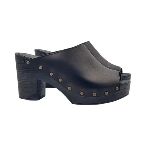 Mule donna total black - mule,