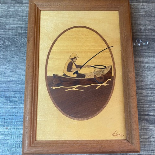 Canoa pescatore arte legno