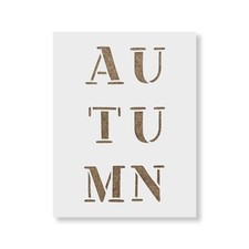 Stencil lettere autunno - lettere,