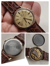 60s FAVRE LEUBA CAL. 253 VINTAGE WATCH UHREN OROLOGIO GOLD PLATED 34,5mm 