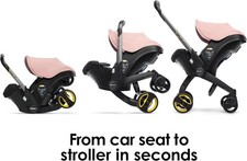 ⭐️Doona+ Passeggino Seggiolino Auto Cabrio Gruppo 0+ ROSA BLUSH Nascita+ NUOVO