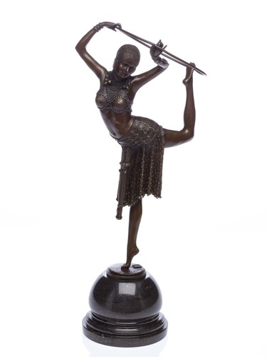 Scultura bronzo danzatrice - in,
