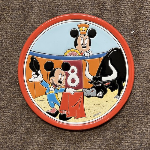 Disney vintage hand made pizza - disney,