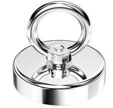 Magneti Neodimio Forza di Trazione 130 Kg Rotondo Magnete da Pesca Super Potente