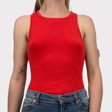 Bershka Red Bodysuit 