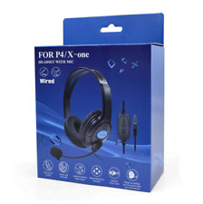 CUFFIE GAMING CON MICROFONO PER PLAY STATION 4 ED XBOX ONE INGRESSO JACK 3.5