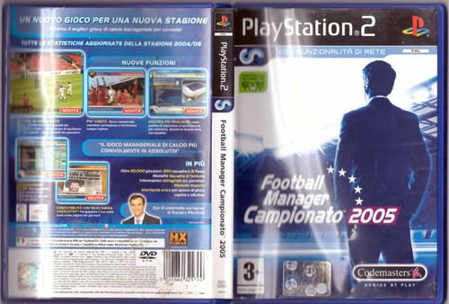 Football manager 2005 ps2 - manager,