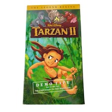 TARZAN II 2 DEMO VHS TAPE RARE