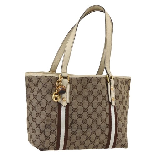 Gucci borsa mano in tela - gg,