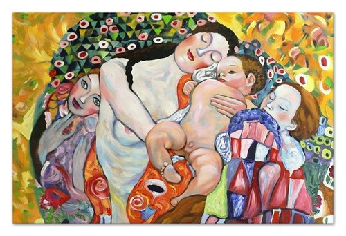 Gustav klimt 90x60cm dipinto - klimt,