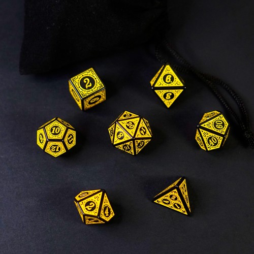 Set dadi gialli - dadi, gdr