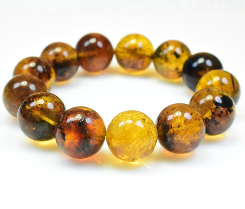 Bracciale ambra dominicana - bracciale,