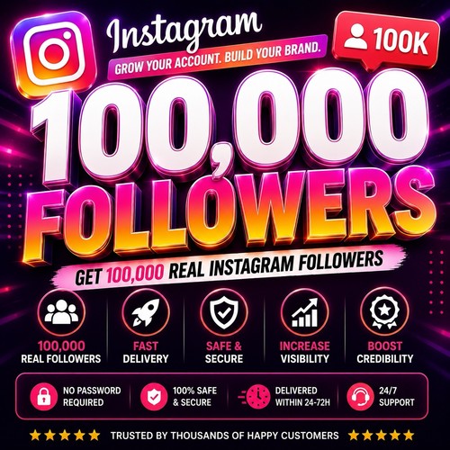 100 000 follower - 100.000,