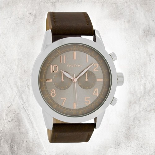 Oozoo pelle uomo orologio - oozoo,