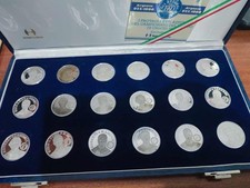 SERIE COMPLETA GLI AZZURRI DEL 1990 + EXTRA  19 MEDAGLIE IN ARGENTO 925/1000