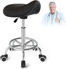 Sgabello Sella Di Cavallo per Anti-Mal Di Schienale, Sgabello Ergonomico Con Ruo