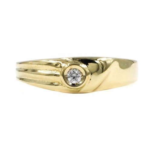 Anello con diamante brillanti