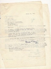 Mark TOBEY lettre signée