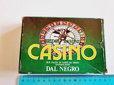 SCATOLA VUOTA CARTE DA GIOCO DAL NEGRO CASINO BRIDGE RAMINO POKER PLAYING CARDS