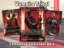 Mazzo Comandante Tribale Vampiro Edgar Markov MTG EDH Stile Anime Proxy Deck