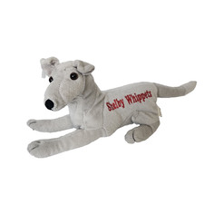 Greyhound Whippets Peluche Italiano Cane Cucciolo Grigio Imbottito Shelby Promozionale RARO