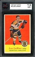 1957-58 TOPPS HOCKEY NHL #9