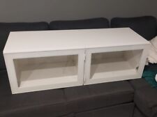 Mobile Ikea Besta bianco con antine in vetro , anche come pensile