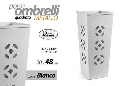 Portaombrelli quadrato metallo