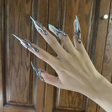 Anello da dito scuro gotico punk cosplay armatura anello androgino uomo donna 5 pezzi/set