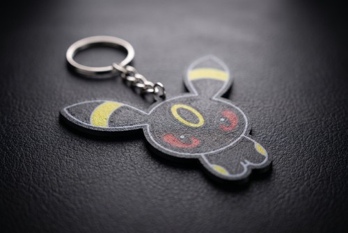 Portachiavi umbreon pokemon - umbreon, 3d